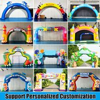 Arco Inflable Gigante Personalizado con Forma de Pato, Gafas de Sol y Guitarra, de Tela Oxford Resistente al Sol, Fácil de Instalar para Entrada de Fiestas y Festivales de Música
