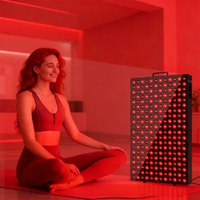 Appareil de luminothérapie LED infrarouge 5 longueurs d'onde à écran tactile pour soins de la peau et du corps, pour salons et saunas, modèle OEM/ODM, panneau vertical