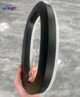Enseigne LED 3D rétroéclairée en acier inoxydable personnalisée de qualité supérieure, compatible HomeKit, transformateur CA, télécommande, pour bureau et mariage, IP65