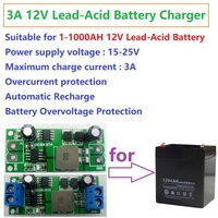 Chargeur dédié pour batterie au plomb-acide 12V, courant 3A, 1-10000AH, module de charge UPS solaire automobile DD30CRTA