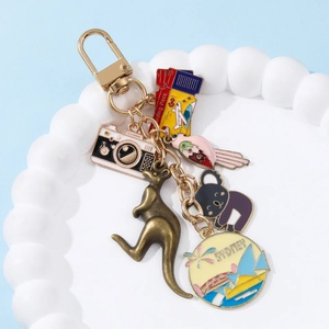 พวงกุญแจโลหะผสมสังกะสีรูปสถานที่สำคัญ สถานที่ท่องเที่ยว สถานที่สำคัญต่าง<span class=keywords><strong>ประเทศ</strong></span> ดีไซน์สร้างสรรค์ 1 ชิ้น - Product Image 5