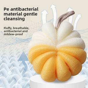 Bola de Baño en Forma de Calabaza, Bola de Baño Grande con Flores que no se Dispersan, Bola de Baño Suave con Flores, Toalla de Espuma para Hombres y Mujeres - Product Image 5