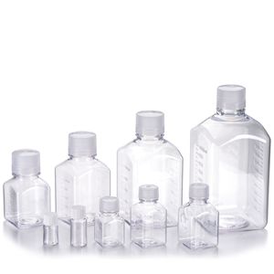 ขวดพลาสติกทรงเหลี่ยมสำหรับเก็บสารละลายในห้องปฏิบัติการ ขนาด 125 มล. - Product Image 1