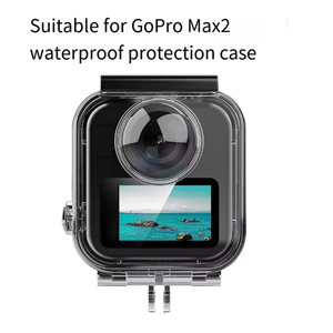 HONGDAK <span class=keywords><strong>pour</strong></span> <span class=keywords><strong>GoPro</strong></span> MAX 2, boîtier étanche <span class=keywords><strong>pour</strong></span> la plongée, mini boîtier flottant <span class=keywords><strong>pour</strong></span> caméra, cadre de protection <span class=keywords><strong>pour</strong></span> accessoires <span class=keywords><strong>GoPro</strong></span> Max 2 - Product Image 1