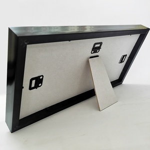 Khung ảnh cắt dán màu đen với 3 lỗ hiển thị 3 4x6 ảnh Mat gỗ cắt dán khung plexiglass ngang hoặc dọc - Product Image 5