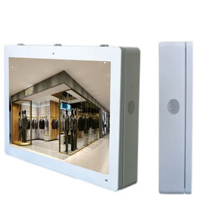 Kiosque numérique d'affichage dynamique LCD FHD 10,1 pouces pour extérieur, avec écran tactile en verre trempé, boîtier en aluminium, étanche IP65 - Product Image 1