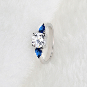 Vente flash Bague en argent sterling S925 avec <span class=keywords><strong>saphir</strong></span> ovale <span class=keywords><strong>Bijoux</strong></span> <span class=keywords><strong>pour</strong></span> femmes - Product Image 5