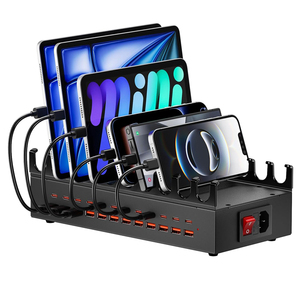 Station de charge 300W pour plusieurs appareils, station de charge rapide USB 24 ports, organisateur de station de charge compatible avec Kindle - Product Image 6