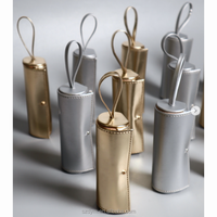 Étui de voyage élégant en cuir PU pour flacon de parfum, miroir, rouge à lèvres, brillant à lèvres, huile essentielle, sac à breloques