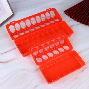 1 pièce Mangeoire au sol pour volailles à double rangée 12/18 trous, en plastique à clapet, pour l'alimentation des poulets, fournitures d'élevage agricole - Product Image 4