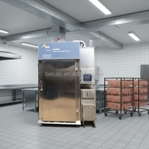 Nuevo Horno Ahumador Automático YIBORUI para Salchichas, Pescado, Pollo y Carne <span class=keywords><strong>de</strong></span> Pato con Capacidad <span class=keywords><strong>de</strong></span> 250 kg para Uso en Fábricas <span class=keywords><strong>de</strong></span> Carne - Product Image 4