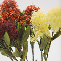 Plante artificielle en gros à 3 branches, simulation de fruits de taro, pour arrangements de mariage et décoration intérieure