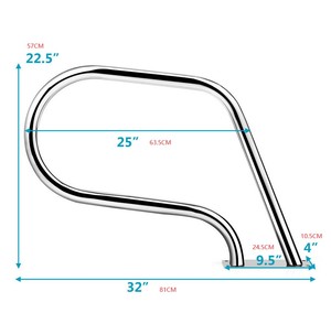 Durable 304 Pasamanos de acero inoxidable Equipo de piscina Escalera de piscina Pasamanos - Product Image 3