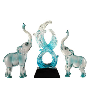 Auspicious <b>Elephant</b> Figurine Resin Feng Shui Living Room <b>Decor</b> Housewarming Gift Single Piece Package - Product Image 5