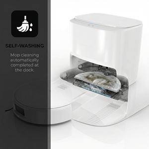 Aspiradora Inalámbrica con Navegación LDS, 8000 Pa de Potencia de Succión, 3 en 1, Barredora, Mopa, Aspiradora en Seco y Húmedo, 5200 mAh, Robot Aspiradora - Product Image 6