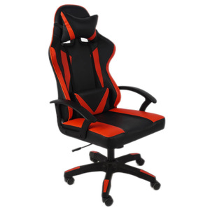 เก้าอี้เกมมิ่งสีดำแดง หนัง PU ปรับเอนได้ตามหลักสรีรศาสตร์ สำหรับใช้งานคอมพิวเตอร์ที่บ้าน - Product Image 3