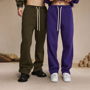 Pantalones Deportivos de Algodón y Poliéster para Hombre con Logotipo Bordado, Suministro al por Mayor, Corte Holgado, Logotipo Personalizado, Pantalones Deportivos Suaves para Toda Temporada - Product Image 3