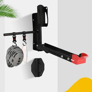 <span class=keywords><strong>Support</strong></span> mural ajustable <span class=keywords><strong>pour</strong></span> vélo Rangement vertical <span class=keywords><strong>Support</strong></span> de garage Crochet pivotant et cintre - Product Image 1