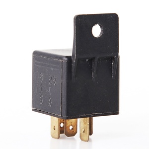 Nouveau Relais Automobile Universel 12V/24V 5 Broches 80A Mini Noir Étanche avec Cuivre Intérieur et Garantie de 12 Mois - Product Image 1