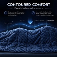 Couverture lestée Minky Dot multi-tailles 48x72 60x80, garnie de perles de verre lourdes, pour vente en gros