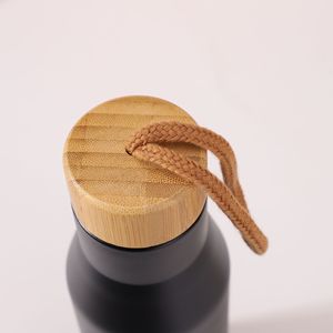 IStapromo Regalos: Vaso Térmico de Acero Inoxidable con Revestimiento de Bambú para Coche, Deportes al Aire Libre, Diseño de Dibujos Animados, Botella Termo al Vacío - Product Image 6