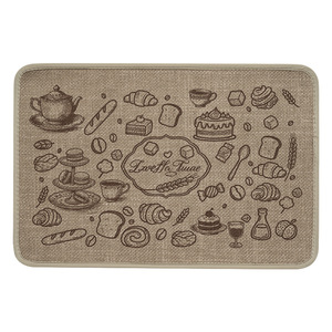 Tapete de Cocina Estilo Lino, Rectangular, Antideslizante, Absorbente, Lavable, Resistente a las Manchas, Duradero, para Uso Doméstico - Product Image 1