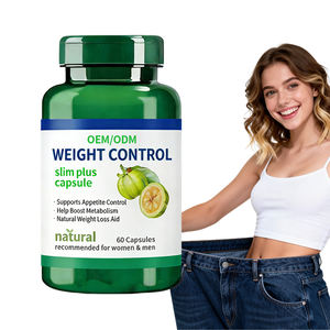 כמוסות תוסף צמחי של תמצית גארסיניה קמבוג'יה, תה ירוק וקטון פטל, מותג פרטי, לניהול משקל ותפקוד חילוף חומרים - Product Image 1