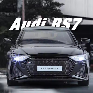 Modelo de Coche de Aleación 1:24 RS7 con Alerón Trasero Ajustable, Sonido y Luces, para Coleccionistas - Product Image 3