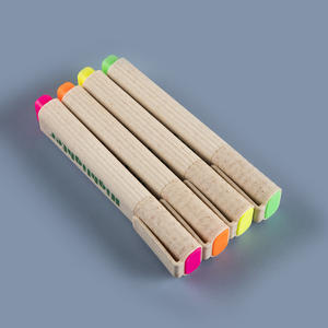 Bolígrafo resaltador de plástico ambiental promocional pastel cuadrado de gran capacidad colorido barato protector ocular - Product Image 3