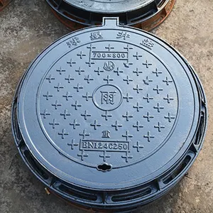 Grille de couvercle de manhole en <span class=keywords><strong>fonte</strong></span> ductile galvanisée L3T L2T L4T, ronde/carrée, norme EN124, certifiée ISO9001, Yongtian - Product Image 4