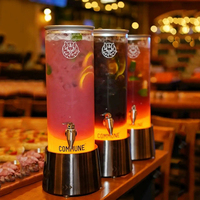 Distributeur de bière pression de vin 2L/3L pour tour de bière à lumière LED de bar