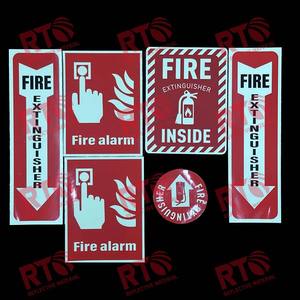 150mm * 300mm photo lu mines zieren der Notausgang nach unten linkes Pfeils child Reflektieren der Aufkleber im Dunkeln leuchten - Product Image 3