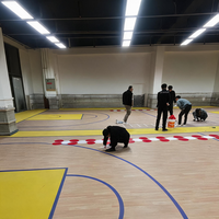 Revêtement de sol sportif Runsure en chlorure de polyvinyle haute densité à faible teneur en COV, à poser directement sur béton pour terrains de tennis, prix de gros usine