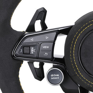 Volant R8 <span class=keywords><strong>S</strong></span> <span class=keywords><strong>Line</strong></span> avec bouton de démarrage, entièrement en Alcantara, LED, pour <span class=keywords><strong>Audi</strong></span> <span class=keywords><strong>A3</strong></span> A4 A5 A6 A7 A8 C7 C8 B8 B9 S3 S4 S5 S6 RS3 RS5 RS6 C8 - Product Image 5