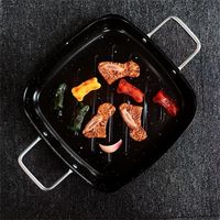 Ensemble de partage de cuisine de dinde grande casserole de barbecue avec injecteur de Sauce déchiqueteuse de viande Surface antiadhésive enduite outil de cuisine cadeau de noël