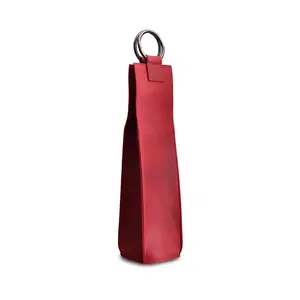 高品质红色疯马歌舞秀皮革酒瓶圣诞旅行保护袋