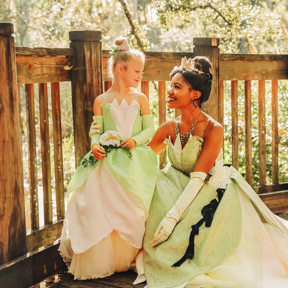 Frog Princess Costume for Kids - Tiana Movie Cosplay Dress, Perfect for  Halloween & Role Playing, Ages 4-12