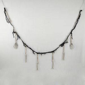Décorations de fête de carnaval d'Halloween Ailes d'os de <span class=keywords><strong>diable</strong></span> pliables créatives en noir et blanc - Product Image 6