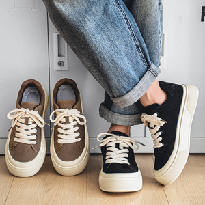 39-44 Trendy New Arrival All-Season Low-Top Lace-Up Anti-Slippery Wide-Fit Thick-Sole Versatile Casual Sporty <strong>Men's</strong> Sneakers - Product Image 1
