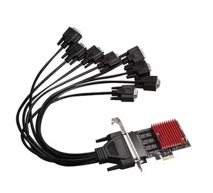 Tarjeta Serial <span class=keywords><strong>PCI</strong></span> <span class=keywords><strong>Express</strong></span> <span class=keywords><strong>RS232</strong></span> de Alta Calidad con 8 Puertos, Tarjeta de Expansión Serial de 8 Puertos, Otros Accesorios de Computadora - Product Image 1