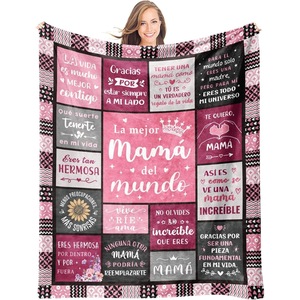 <b>Pink</b> Quilted 40th Birthday Flannel <b>Blanket</b> <b>Throw</b> <b>Blanket</b> Nap <b>Blanket</b> Wholesale Machine Washable Fade Resistant OEM ODM - Product Image 2