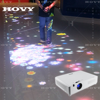 Système de projection holographique 3D HOVY pour restaurant, mur/table, HDMI/3,5 mm, écran LCD, Wi-Fi intégré - Crée une expérience culinaire immersive