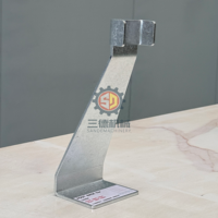 Support d'affichage en marbre SANDE, bases de poteaux en acier d'angle de sécurité, base de stockage industrielle pour pierres, base de poteau en acier d'angle de sécurité