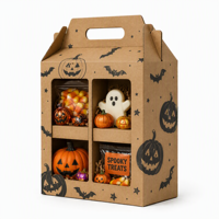 Boîte cadeau rectangulaire de luxe personnalisée en carton blanc imprimé UV, avec poignée et fenêtre, pour cosmétiques et crème pour les mains, lot de 4