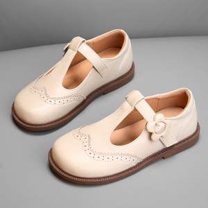 Chaussures vintage en cuir noir de bonne qualité pour bébés, enfants et jeunes enfants, personnalisables - Product Image 4