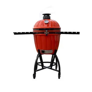 22inch Pumpkin style Charcoal outdoor Barbecue Grill Smoker Bbq Grills ceramic kamado grill