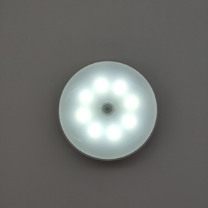 400mah Rechargeable Wireless Motion <strong>Sensor</strong> Closet <strong>Light</strong> 8 LED Under Cabinet <strong>Light</strong> with Aluminum Luminous White Magnet <strong>Dark</strong> Mah