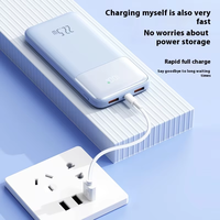 K110 2026 Newt Rending Custom Kapasitas Tinggi Pengisian Cepat Portabel Ultra-tipis 10000mAh PowerBank Mini Power Station USB LED