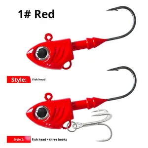 Grande Esca <span class=keywords><strong>Artificiale</strong></span> a Testa di Pesce UV 40g 30g, Luminosa, in Piombo, <span class=keywords><strong>per</strong></span> <span class=keywords><strong>Spigola</strong></span> e Pesci d'Acqua Dolce, <span class=keywords><strong>per</strong></span> <span class=keywords><strong>la</strong></span> Pesca a Fondo in Fiume - Product Image 6