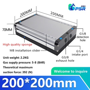 Système de ventouses multi-zones en alliage d'aluminium CPSR 200 mm avec générateur intégré pour une manipulation stable BM-200-200 - Product Image 3